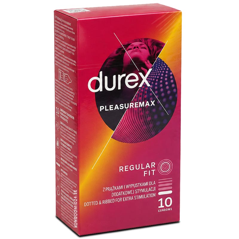 DUREX Pleasuremax презервативы с ребрами и точками 10&nbsp;шт.