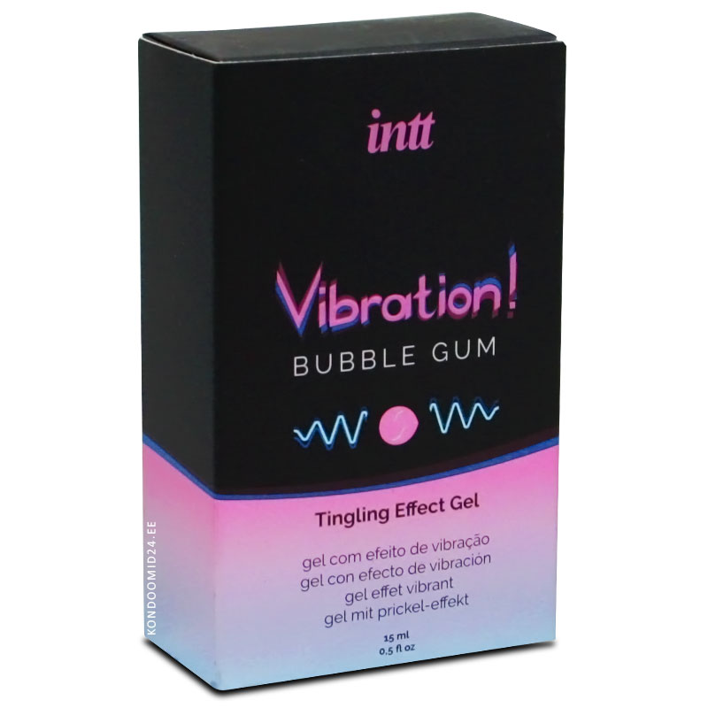 INTT Vibration Bubble Gum жидкий вибратор со вкусом жевательной резинки 15&nbsp;мл