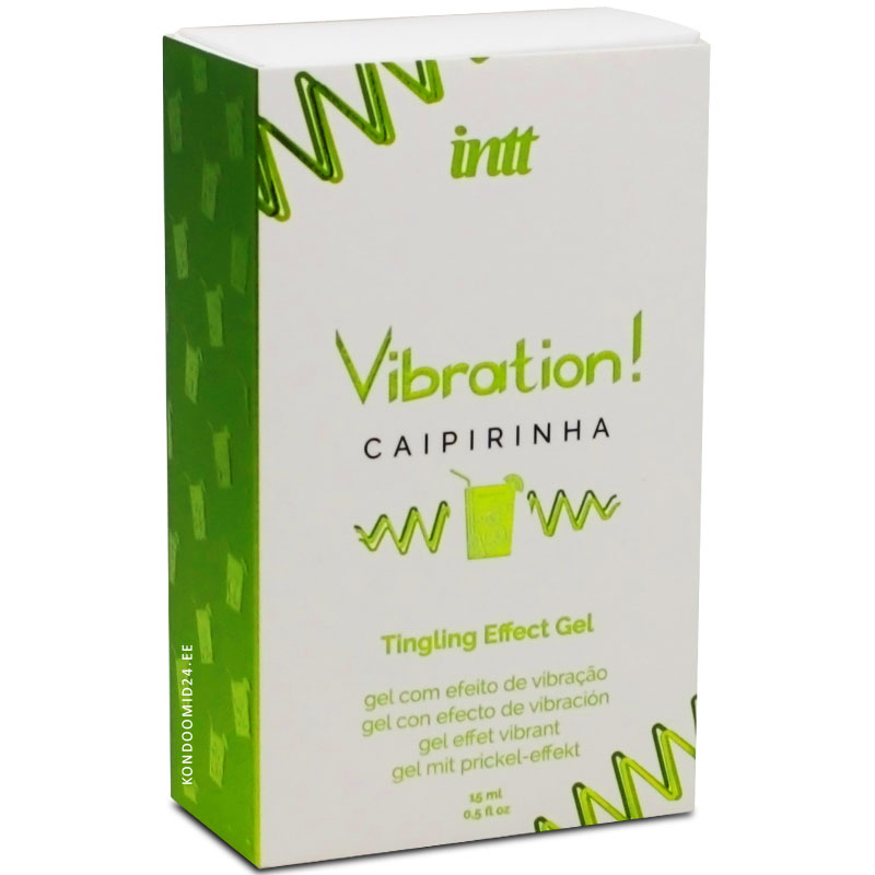 INTT Vibration Caipirinha жидкий вибратор со вкусом коктейля кайпиринья 15&nbsp;мл