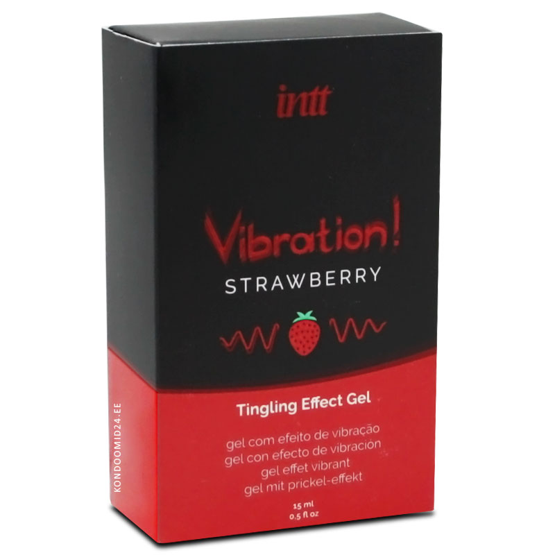 INTT Vibration Strawberry жидкий вибратор со вкусом клубники 15&nbsp;мл