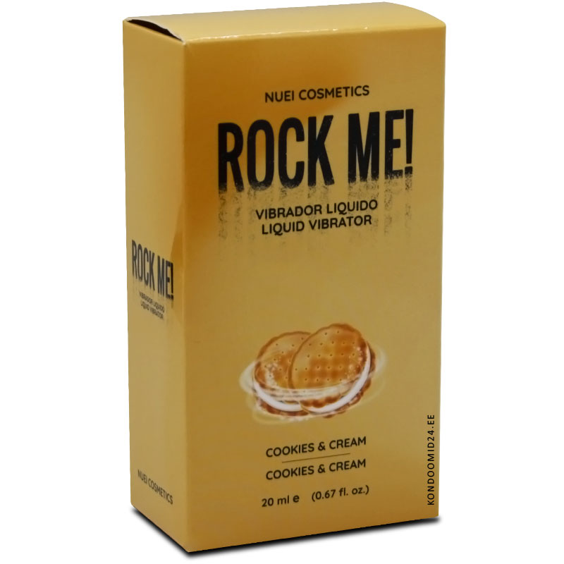 NUEI Rock Me! Cookies and Cream жидкий вибратор со вкусом печенья и сливок 20&nbsp;мл