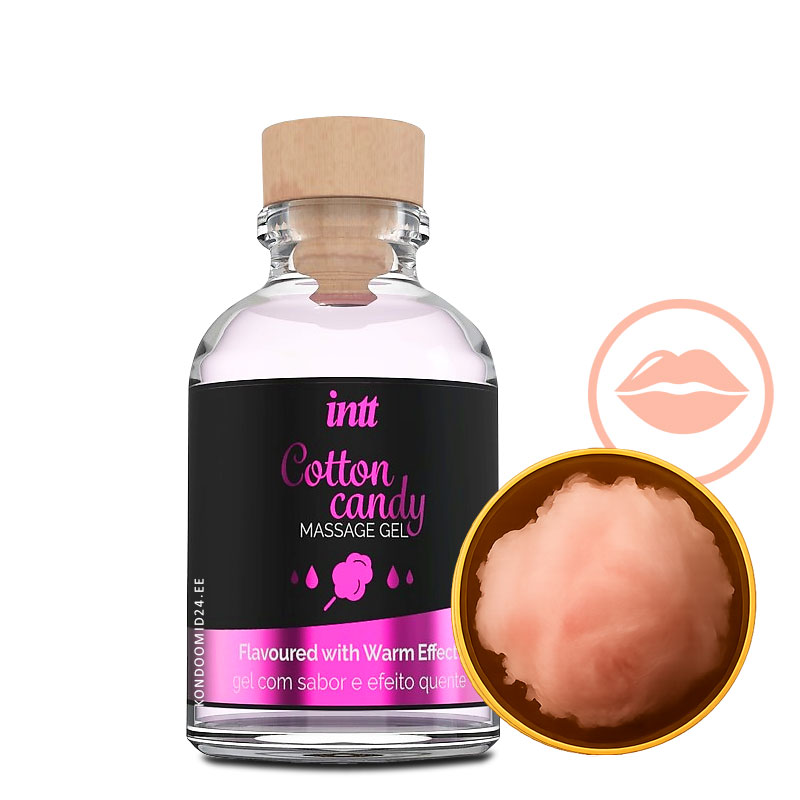 INTT Cotton Candy Massage Gel согревающий гель для массажа с ароматом сахарной ваты 30&nbsp;мл