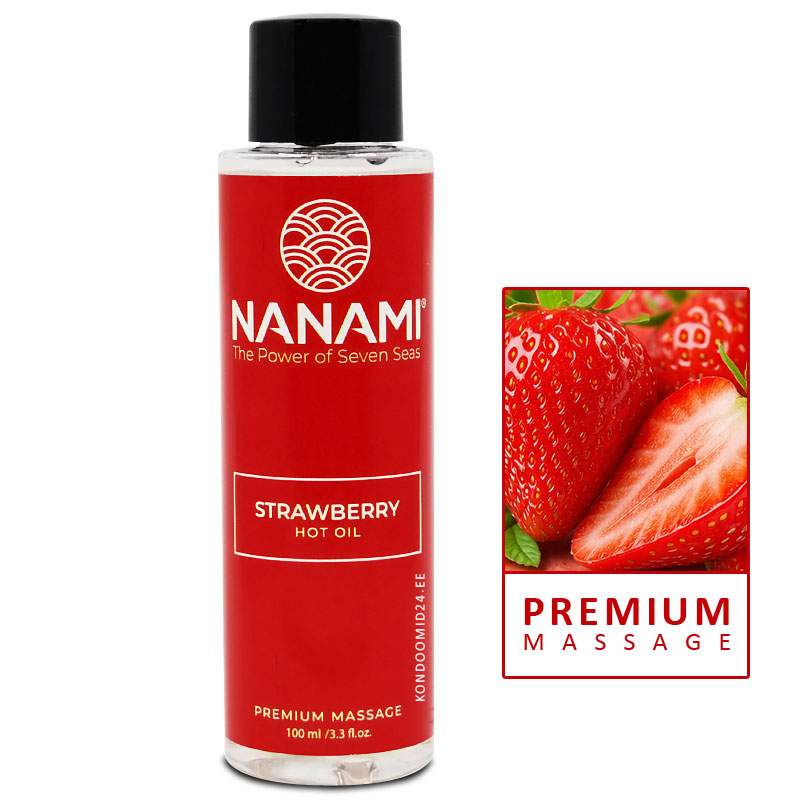 NANAMI Hot Oil Strawberry согревающее массажное масло с ароматом сладкой клубники 100&nbsp;мл